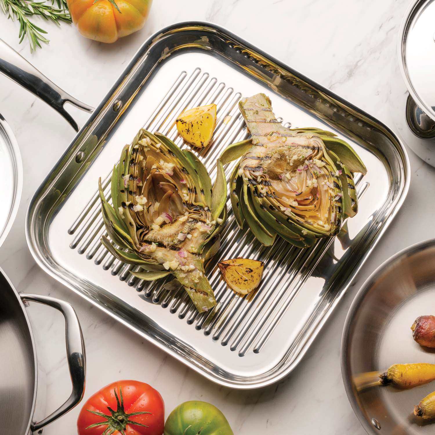 Tramontina 3 Pcs. Grano 3-Ply Stainless Steel Frying Pan Set - Image 10