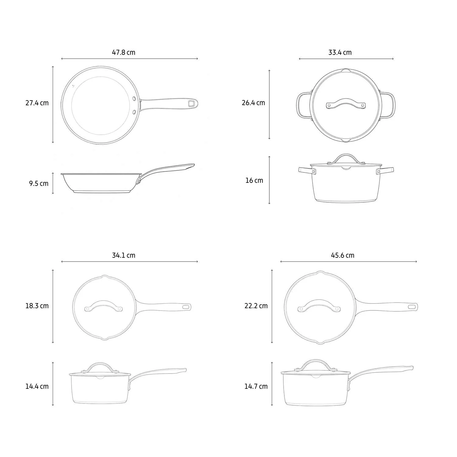 Tramontina 4 Pcs. Tempo Stainless Steel Cookware Set - Image 15