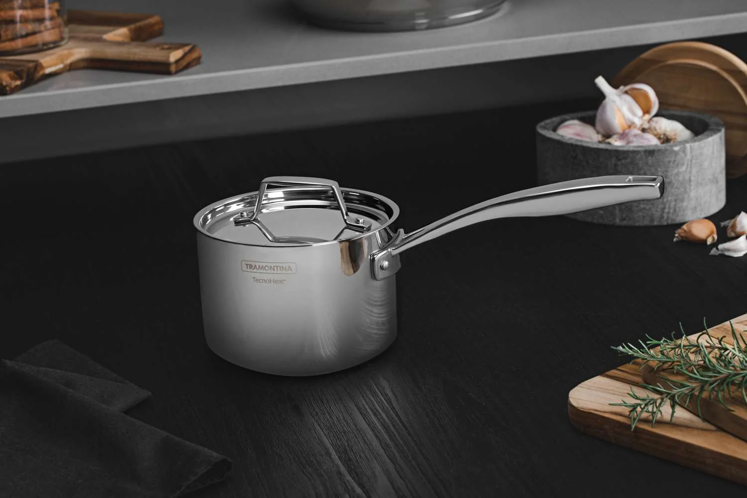 Tramontina 5 Pcs. Grano 3-Ply Stainless Steel Cookware Set - Image 4
