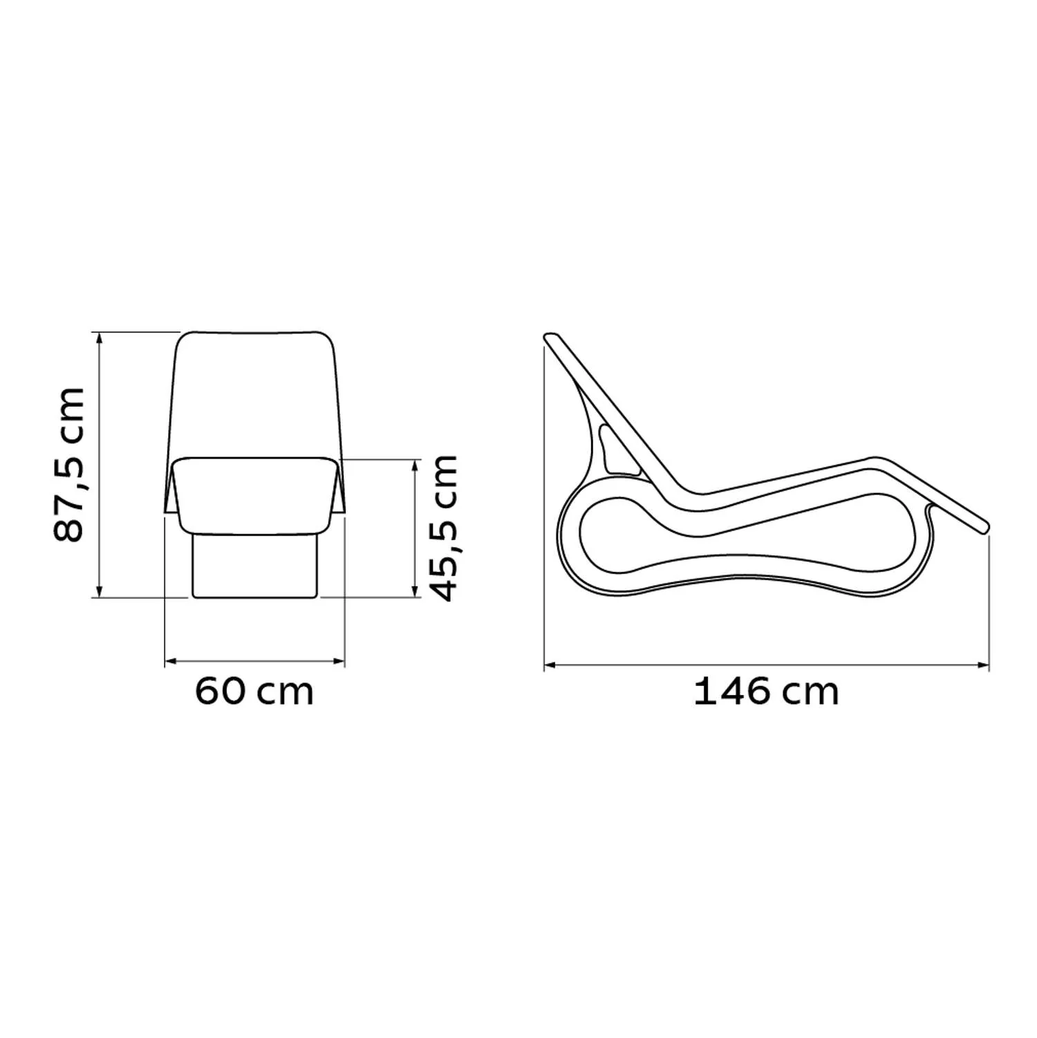 Tramontina Octo Polyethylene Sun Lounger (Sage Green) - Image 7
