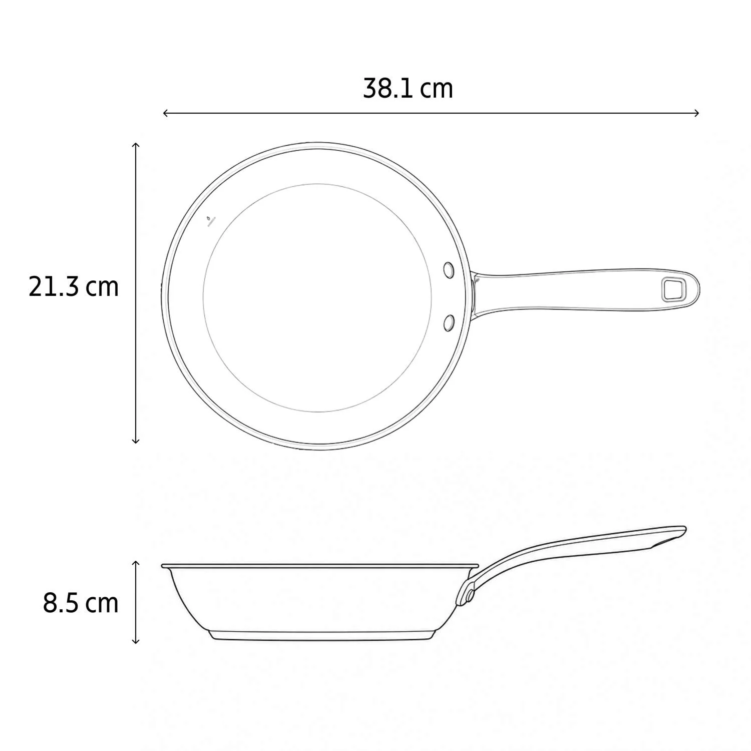 Tramontina Tempo Stainless Steel Frying Pan 20cm (1.08l) - Image 10