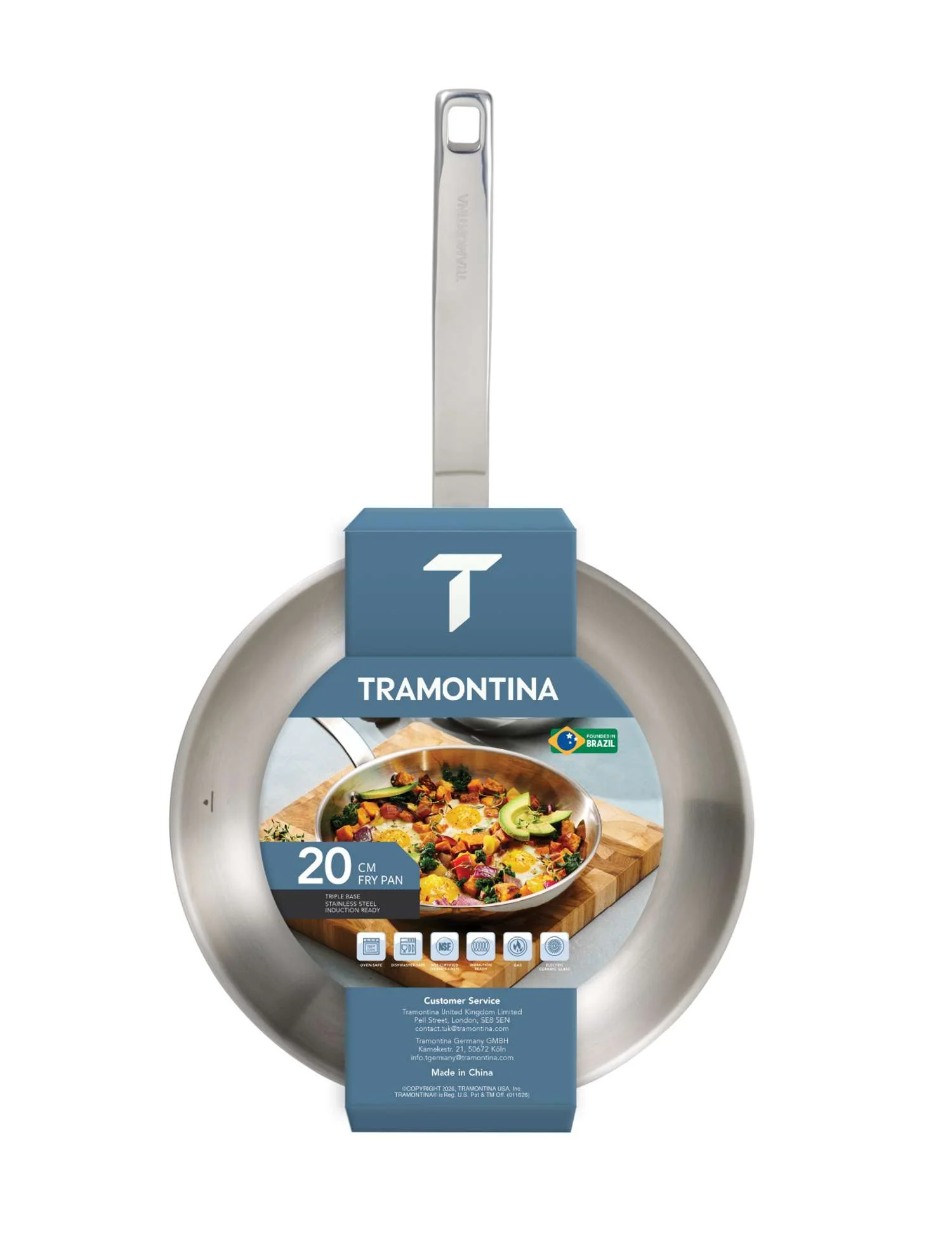 Tramontina Tempo Stainless Steel Frying Pan 20cm (1.08l) - Image 11