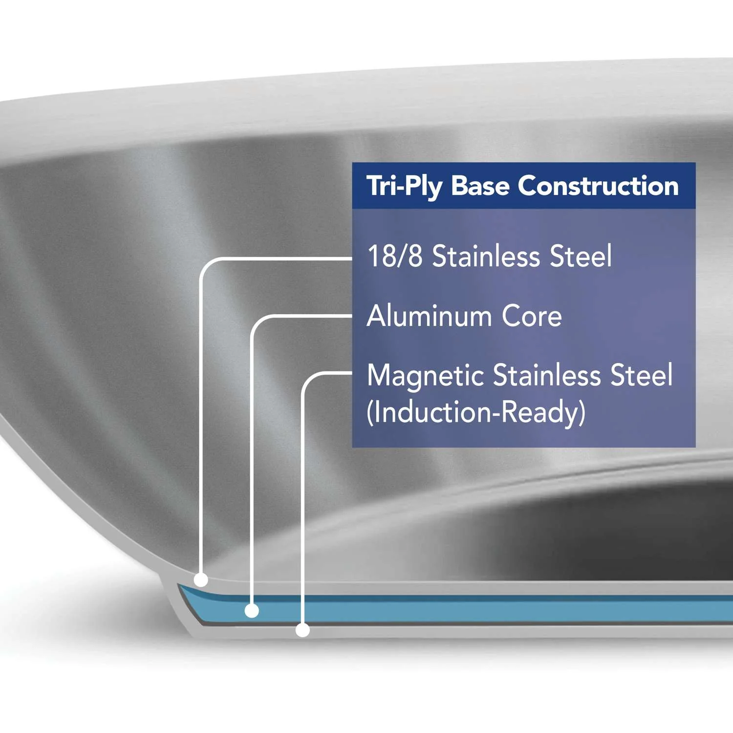 Tramontina Tempo Stainless Steel Frying Pan 20cm (1.08l) - Image 8
