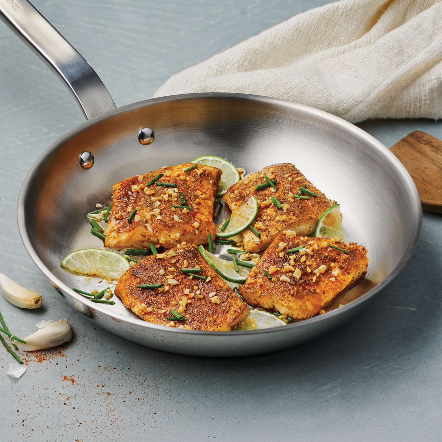 Tramontina Tempo Stainless Steel Frying Pan 26cm (2.1l) - Image 5