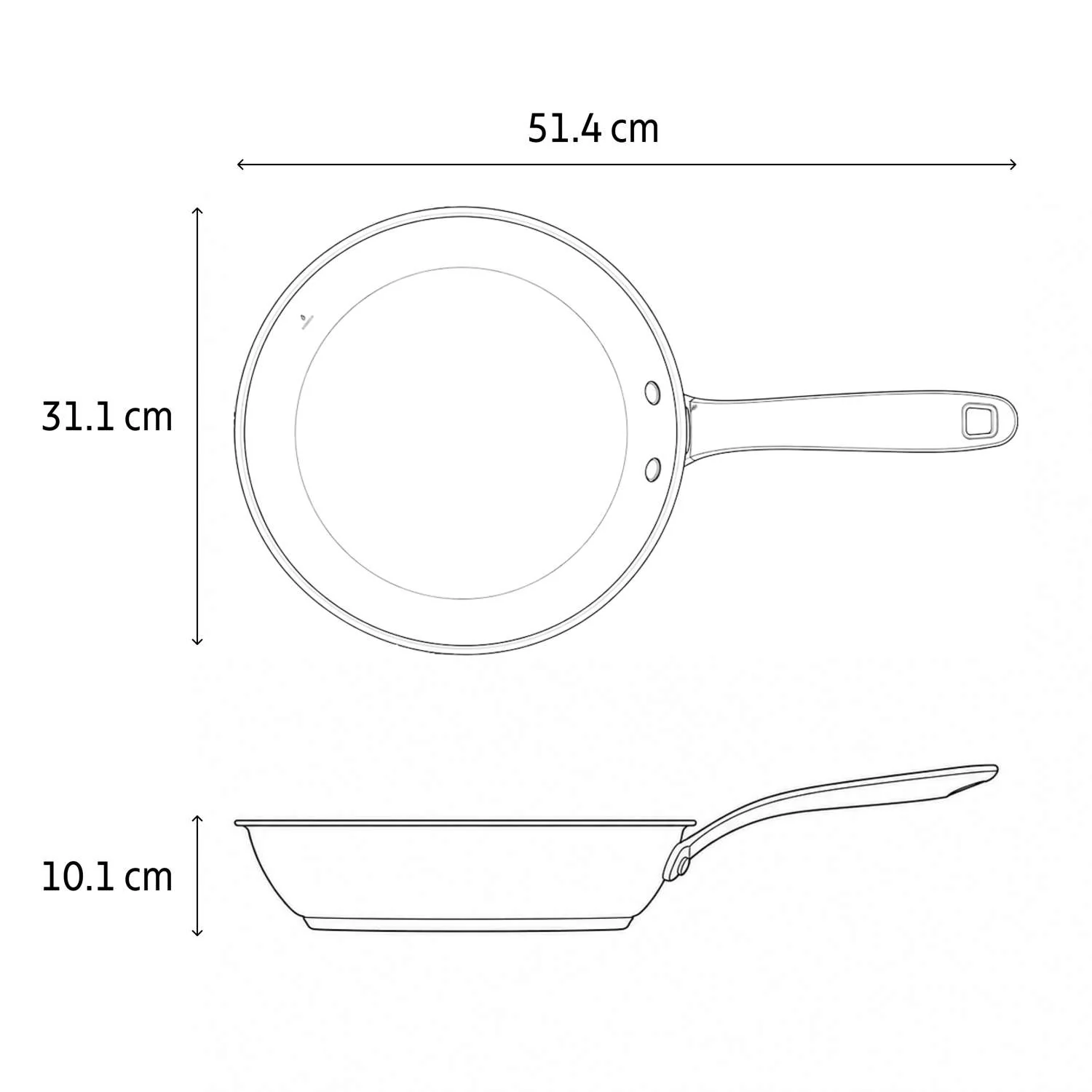Tramontina Tempo Stainless Steel Frying Pan 30cm (3.43l) - Image 10