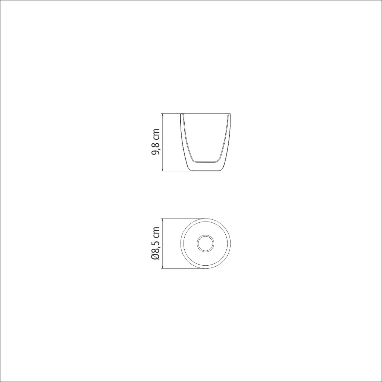 Tramontina 2 Pcs. Double Walled Coffee and Tea Cups (270ml) - Image 10