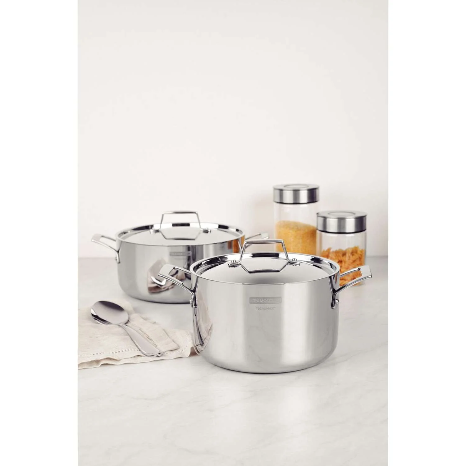 Tramontina Grano 3-Ply Stainless Steel Deep Casserole 20cm (3.8l) - Image 7