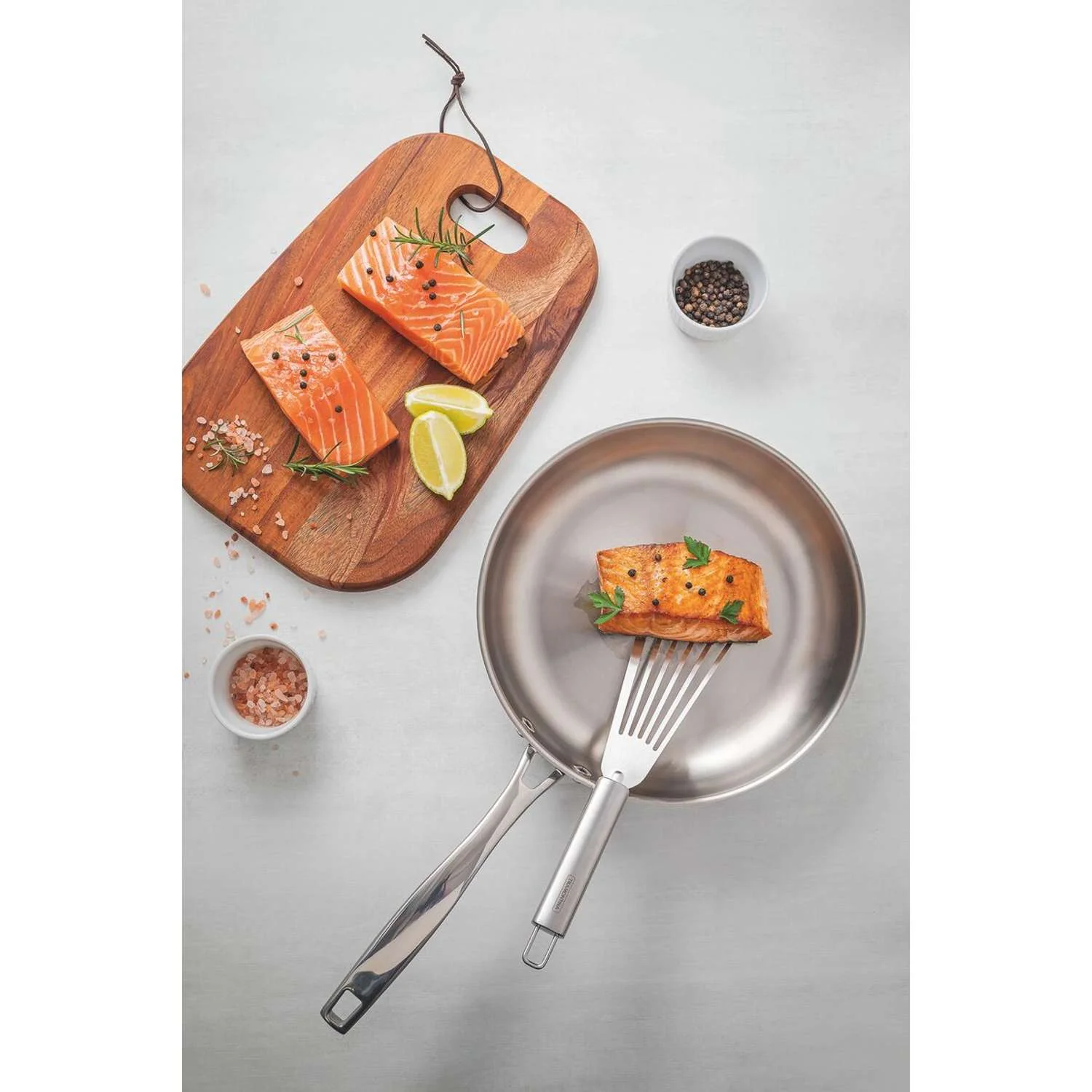 Tramontina Grano 3-Ply Stainless Steel Frying Pan 20cm (1.2l) - Image 8