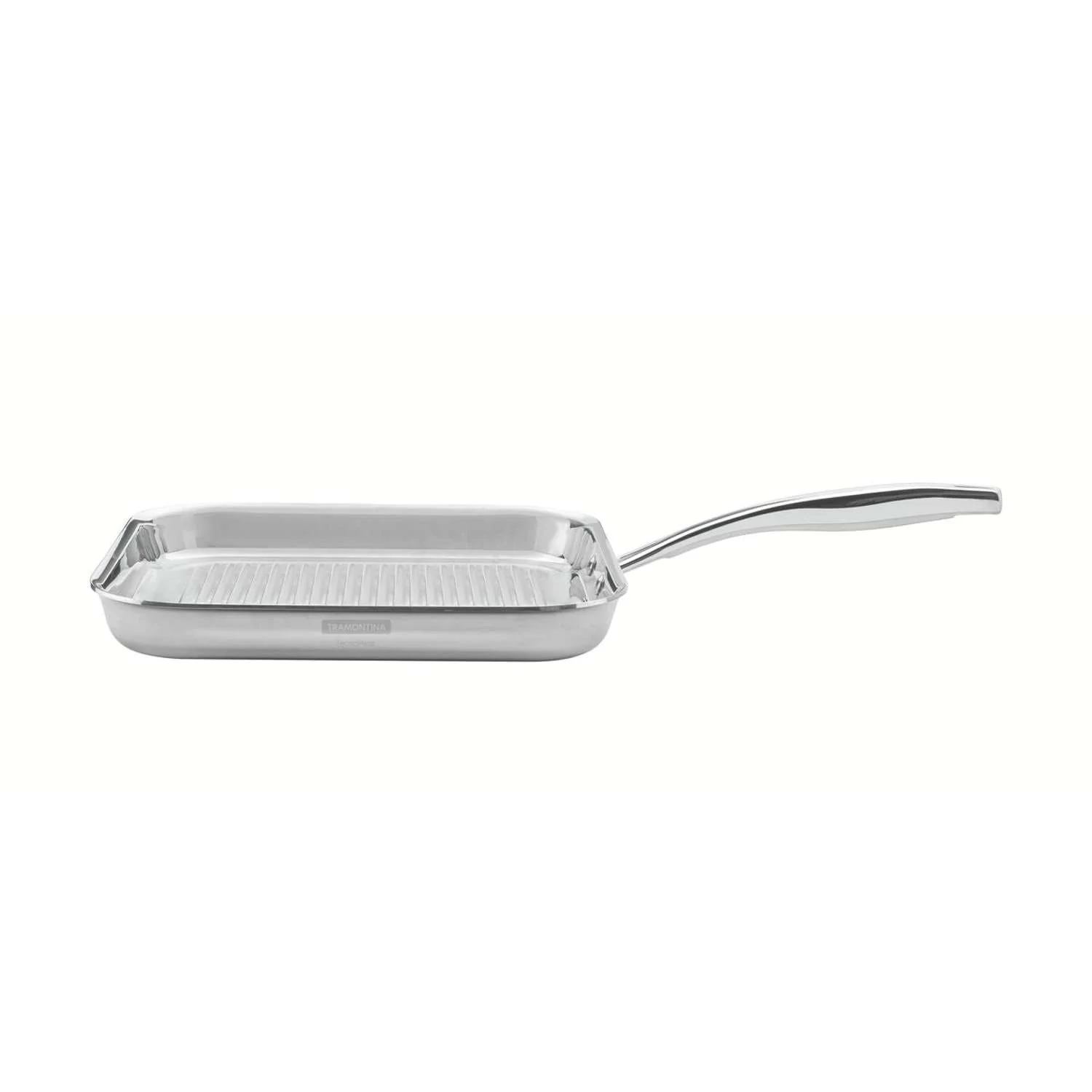 Tramontina Grano 3-Ply Stainless Steel Griddle Pan 28cm (1.9l) - Image 3