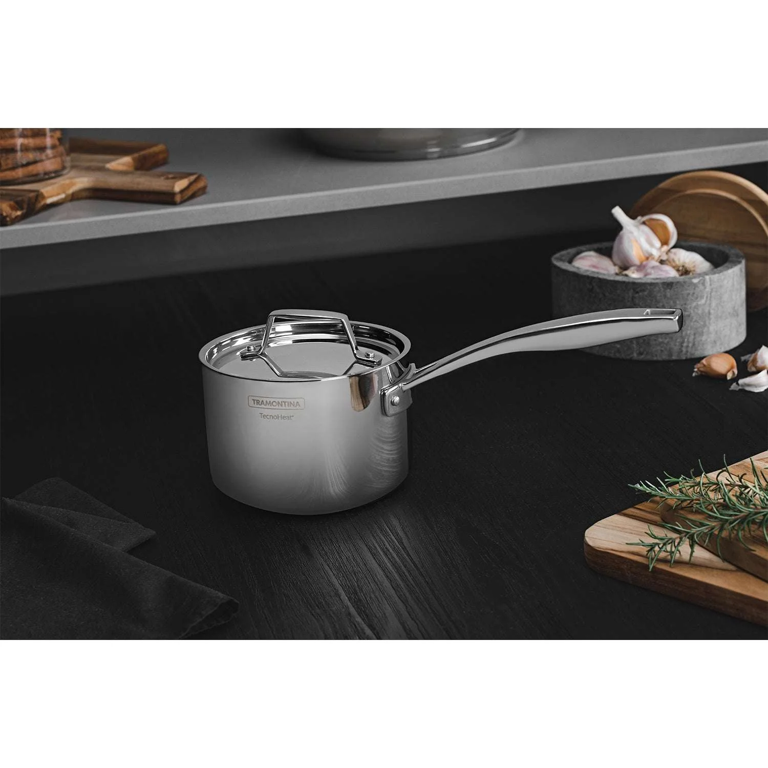Tramontina Grano 3-Ply Stainless Steel Saucepan 18cm (2.2l) - Image 4