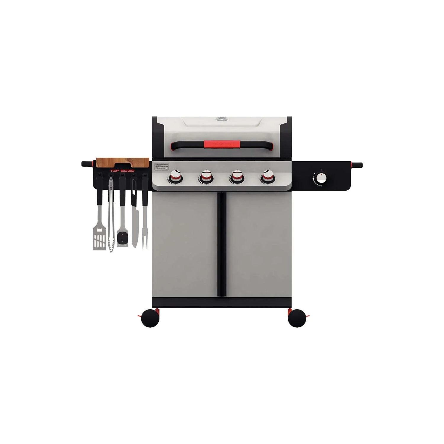 Tramontina 5 Burner Gas BBQ Grill with Side Burner - Image 2