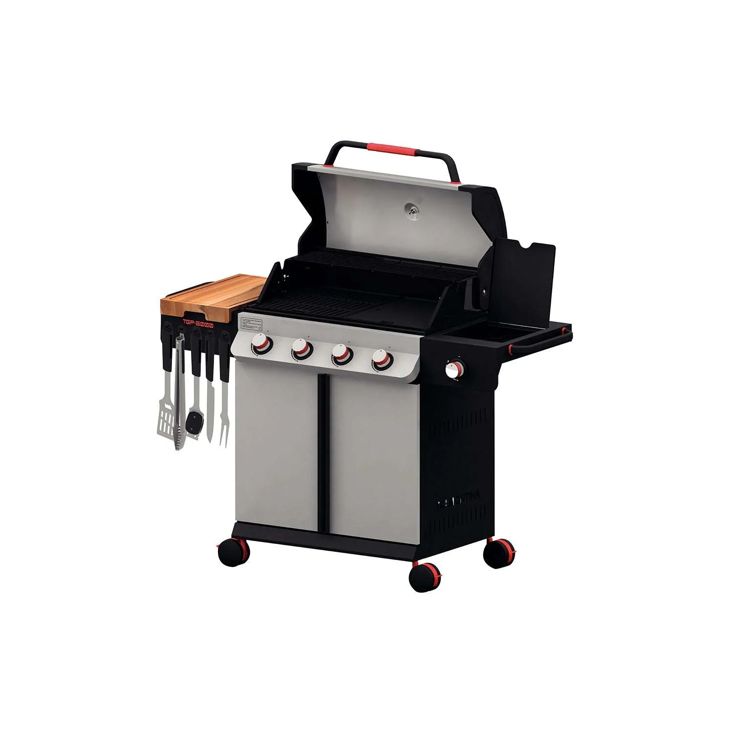 Tramontina 5 Burner Gas BBQ Grill with Side Burner - Image 3