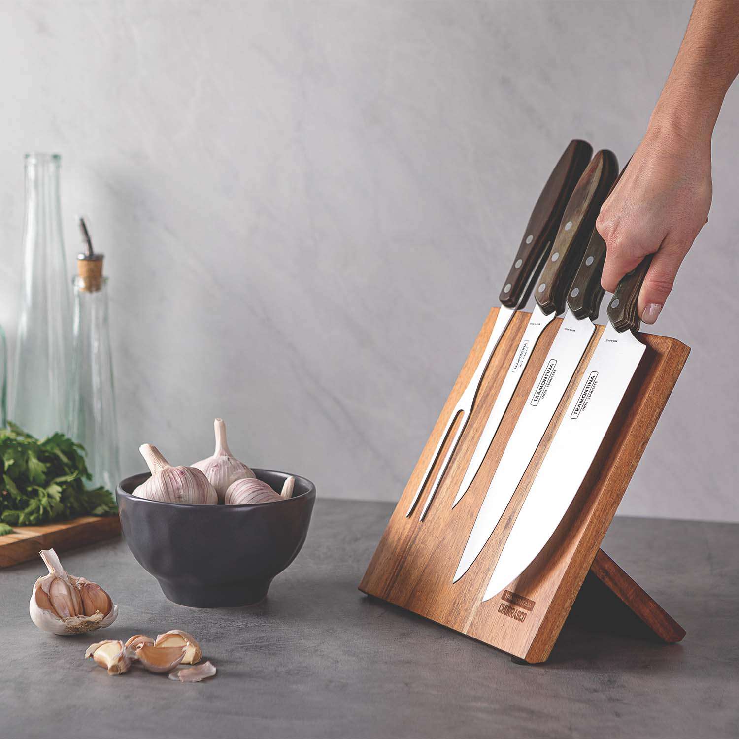 Tramontina 5 Pcs. Magnetic Knife Block - Image 3
