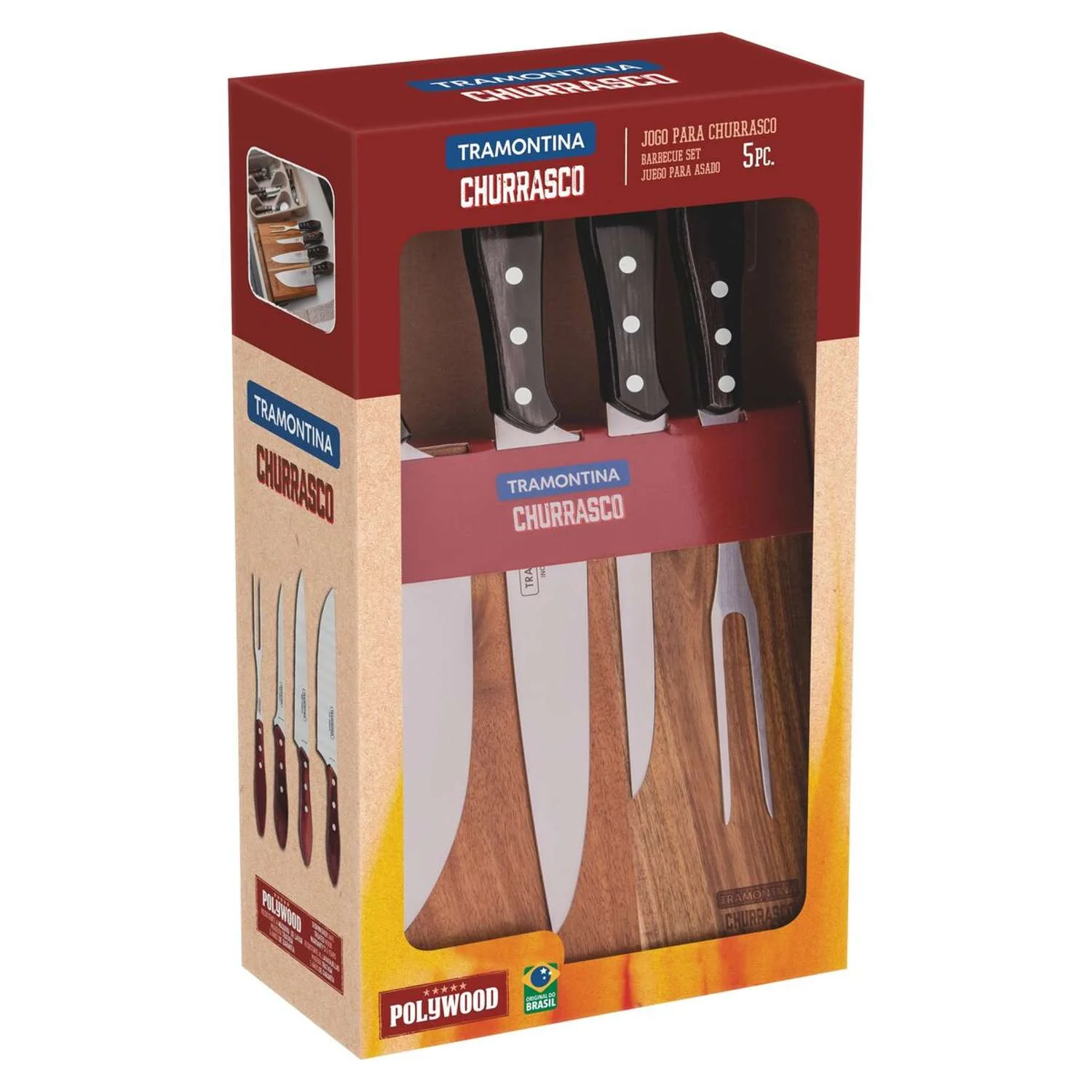 Tramontina 5 Pcs. Magnetic Knife Block - Image 8