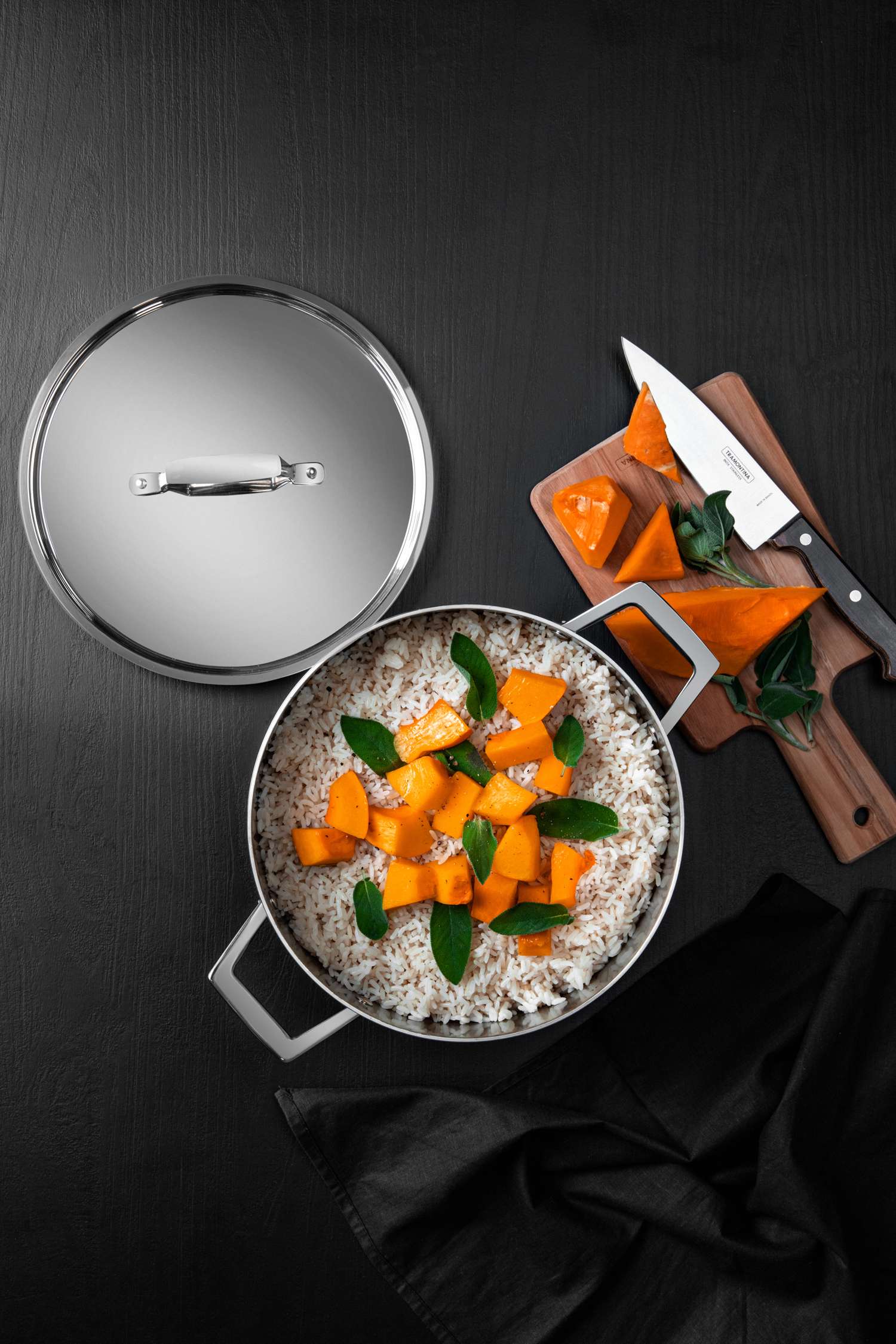 Tramontina 5 Pcs. Grano 3-Ply Stainless Steel Cookware Set - Image 10