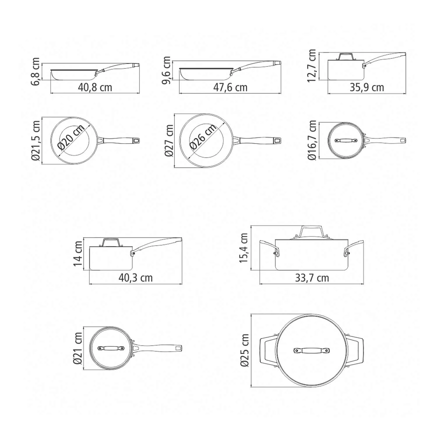 Tramontina 5 Pcs. Grano 3-Ply Stainless Steel Cookware Set - Image 11