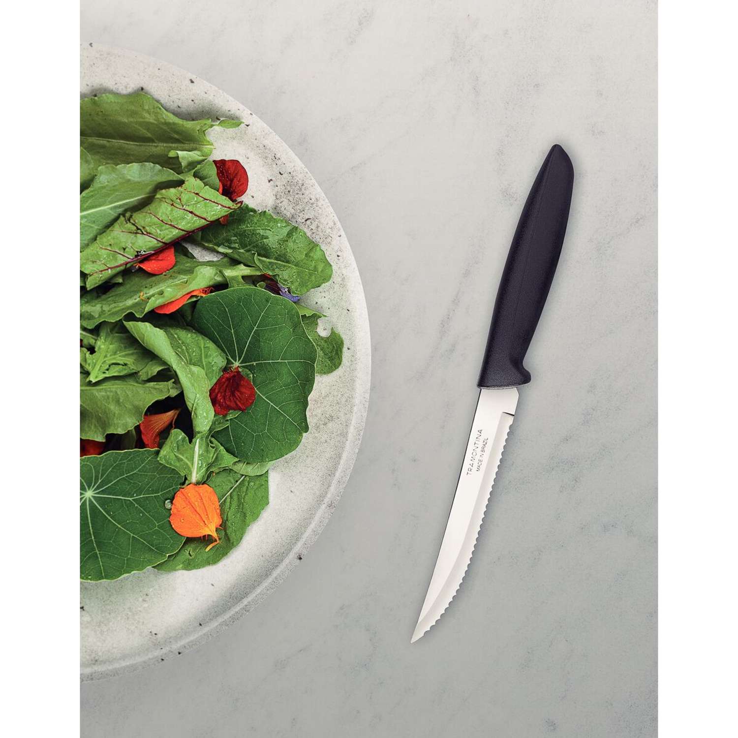 Tramontina 6 Pcs. Fruit/Tomato Knife Set (Pointed tip, Black) - Image 3