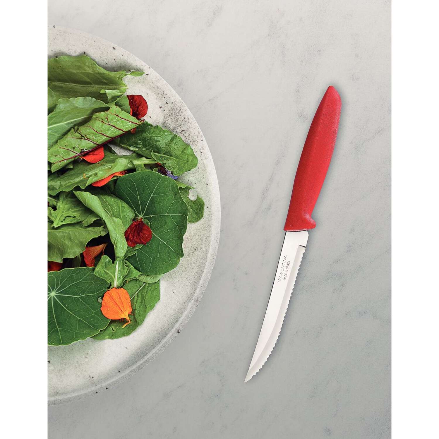Tramontina 6 Pcs. Fruit/Tomato Knife Set (Pointed tip, Red) - Image 3