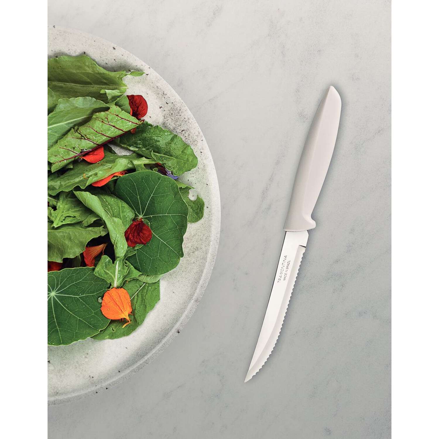 Tramontina 6 Pcs. Fruit/Tomato Knife Set (Pointed tip, White) - Image 3