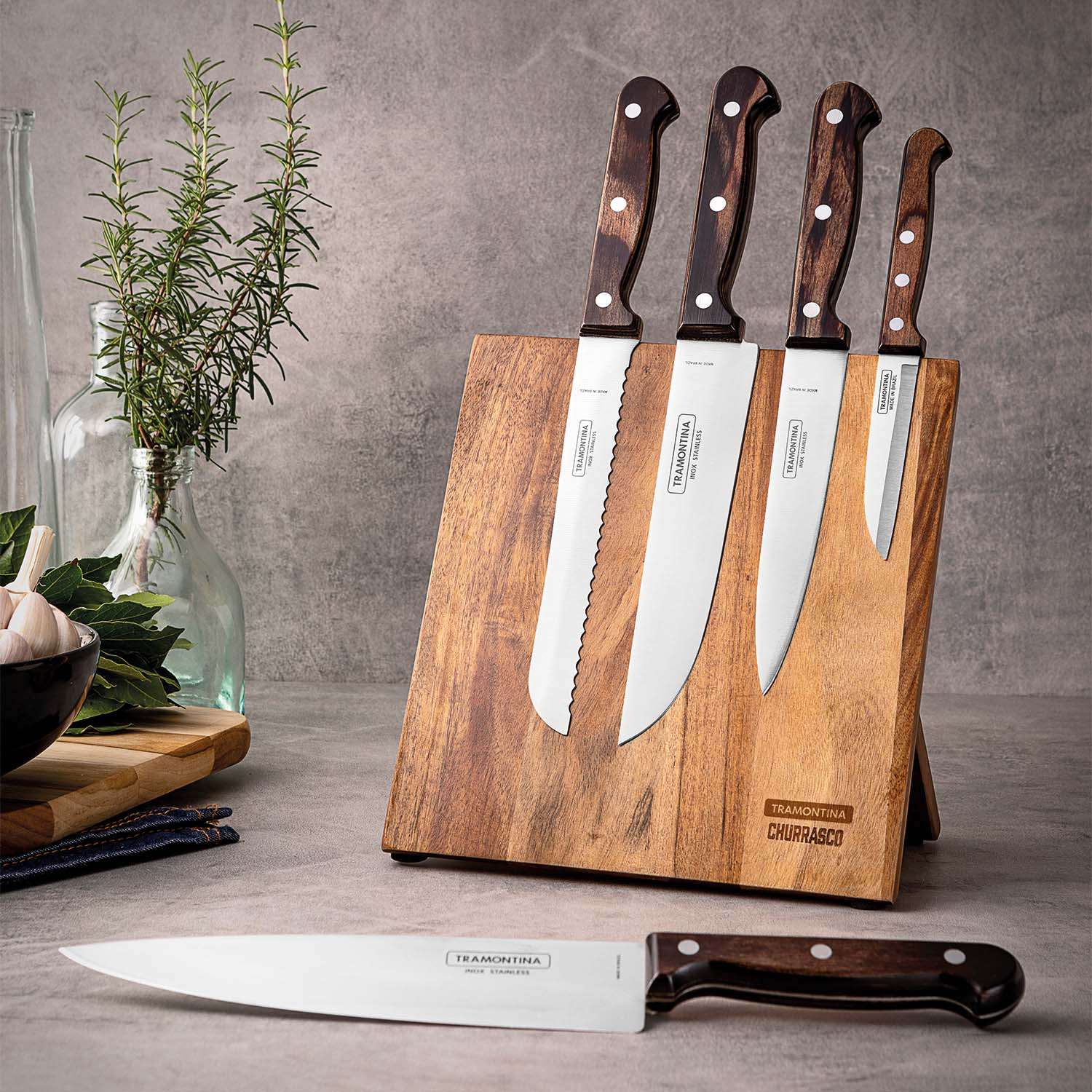 Tramontina 6 Pcs. Magnetic Knife Block - Image 3