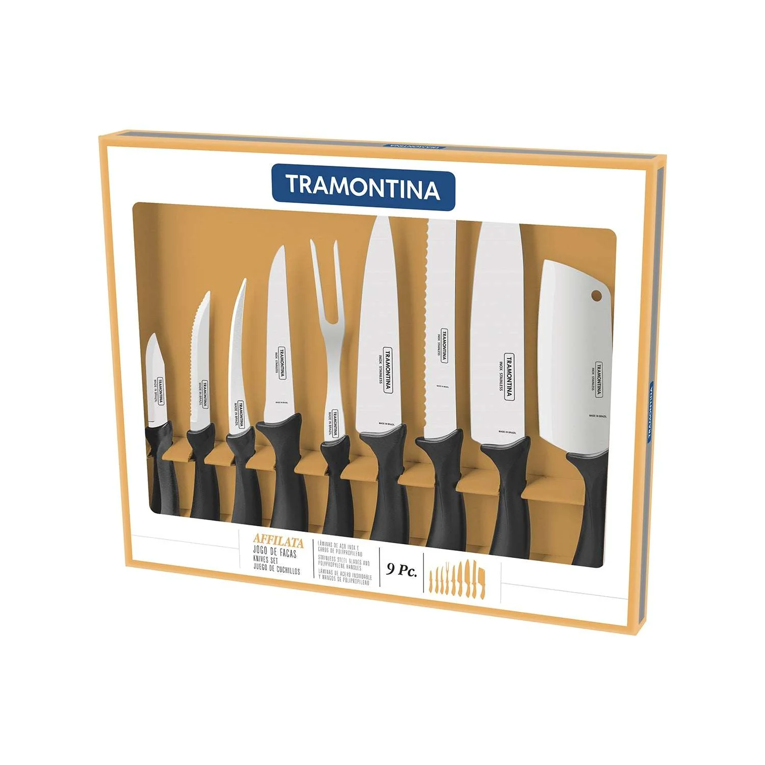 Tramontina 9 Pcs. Kitchen Knife Set - Image 4