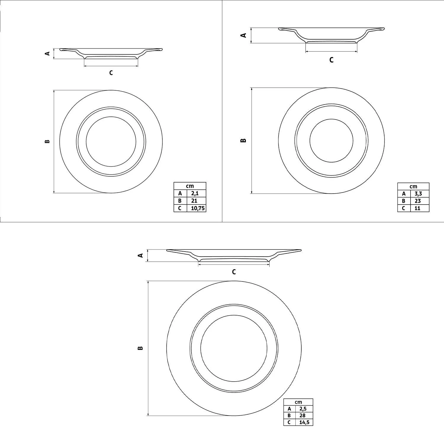 Tramontina Abstratta 12 Pcs. Fine Porcelain Plate Set - Image 9