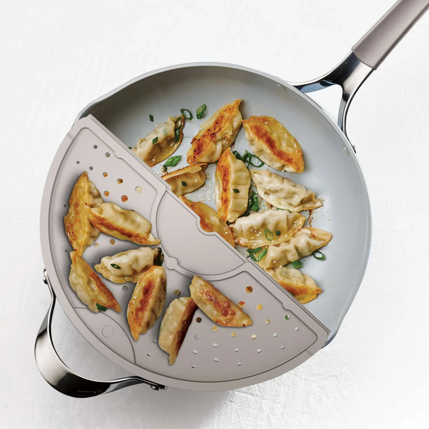 Tramontina All-in-One Plus Pan Set 30cm (4.7l, Beige) - Image 16
