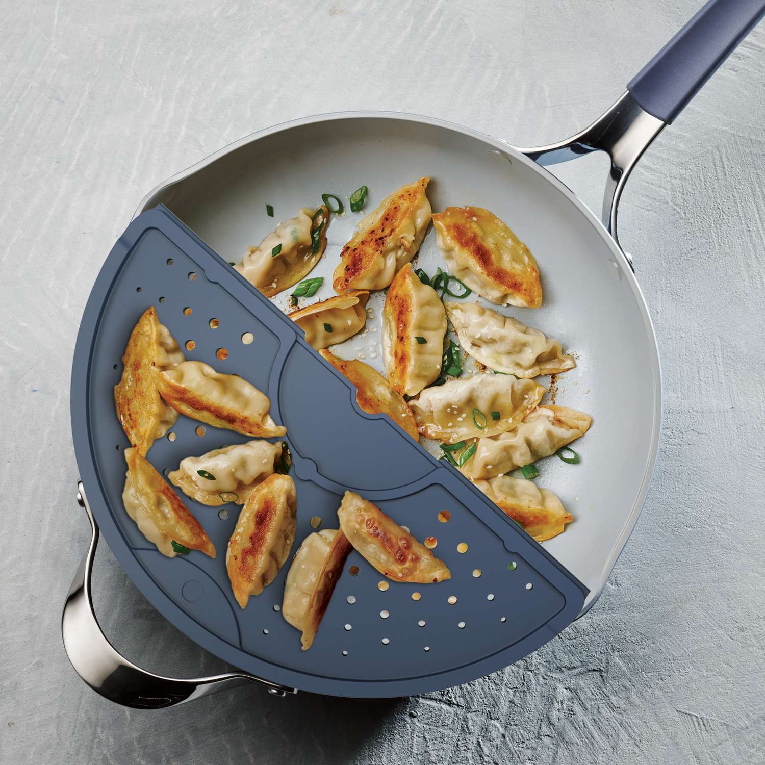 Tramontina All-in-One Plus Pan Set 30cm (4.7l, Blue) - Image 16