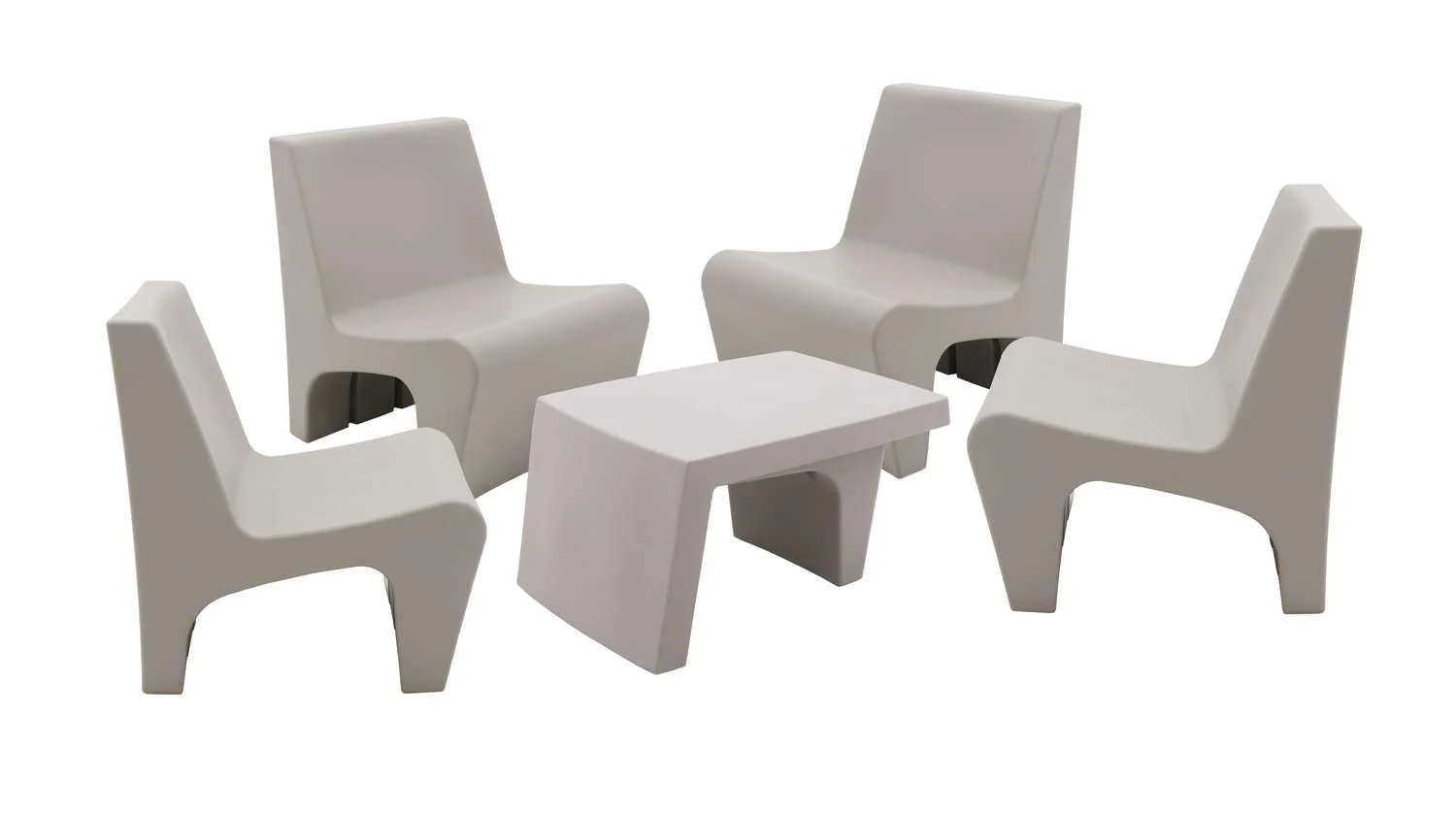 Tramontina Berta 5 Pcs. Polyethylene Lounge Set