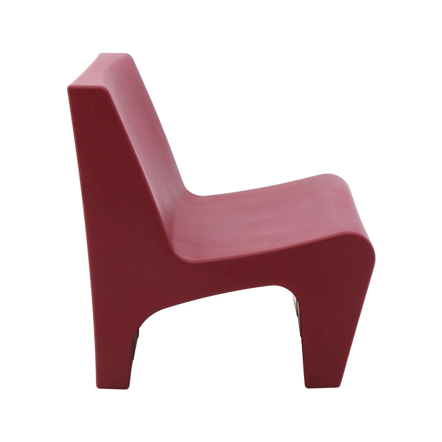 Tramontina Berta Polyethylene Lounge Chair (Burgundy) - Image 3