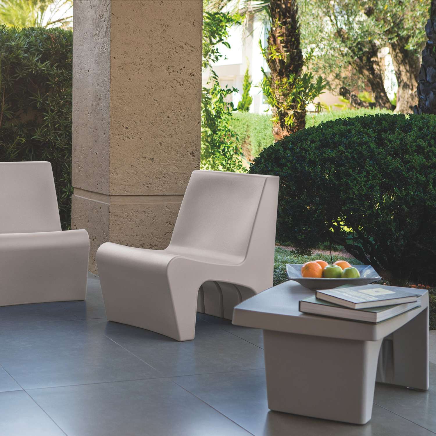 Tramontina Berta Polyethylene Lounge Chair (Grey) - Image 6