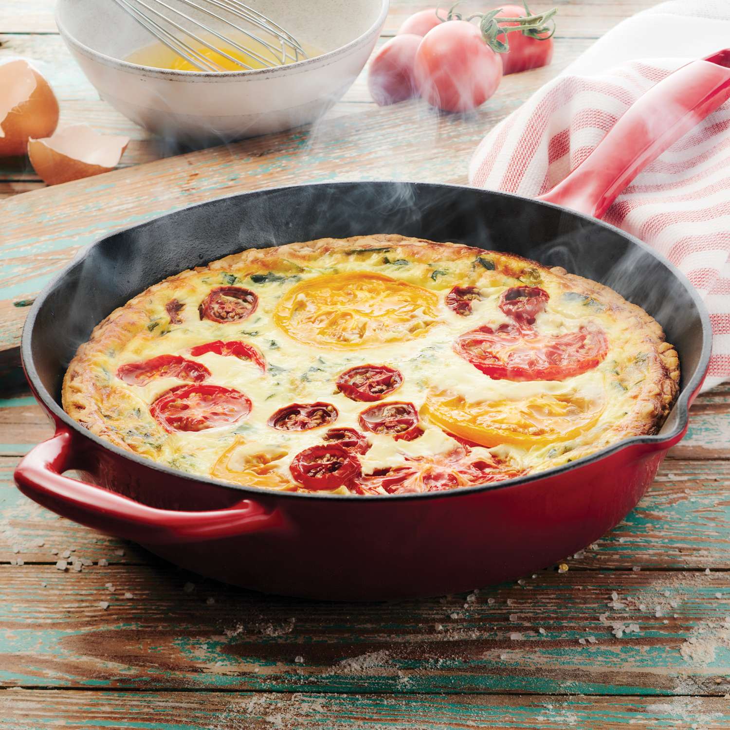 Tramontina Bestow Enamelled Cast Iron Skillet 25 cm - Red - Image 3