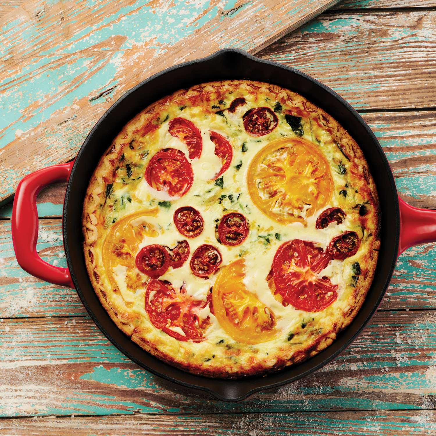 Tramontina Bestow Enamelled Cast Iron Skillet 25 cm - Red - Image 4