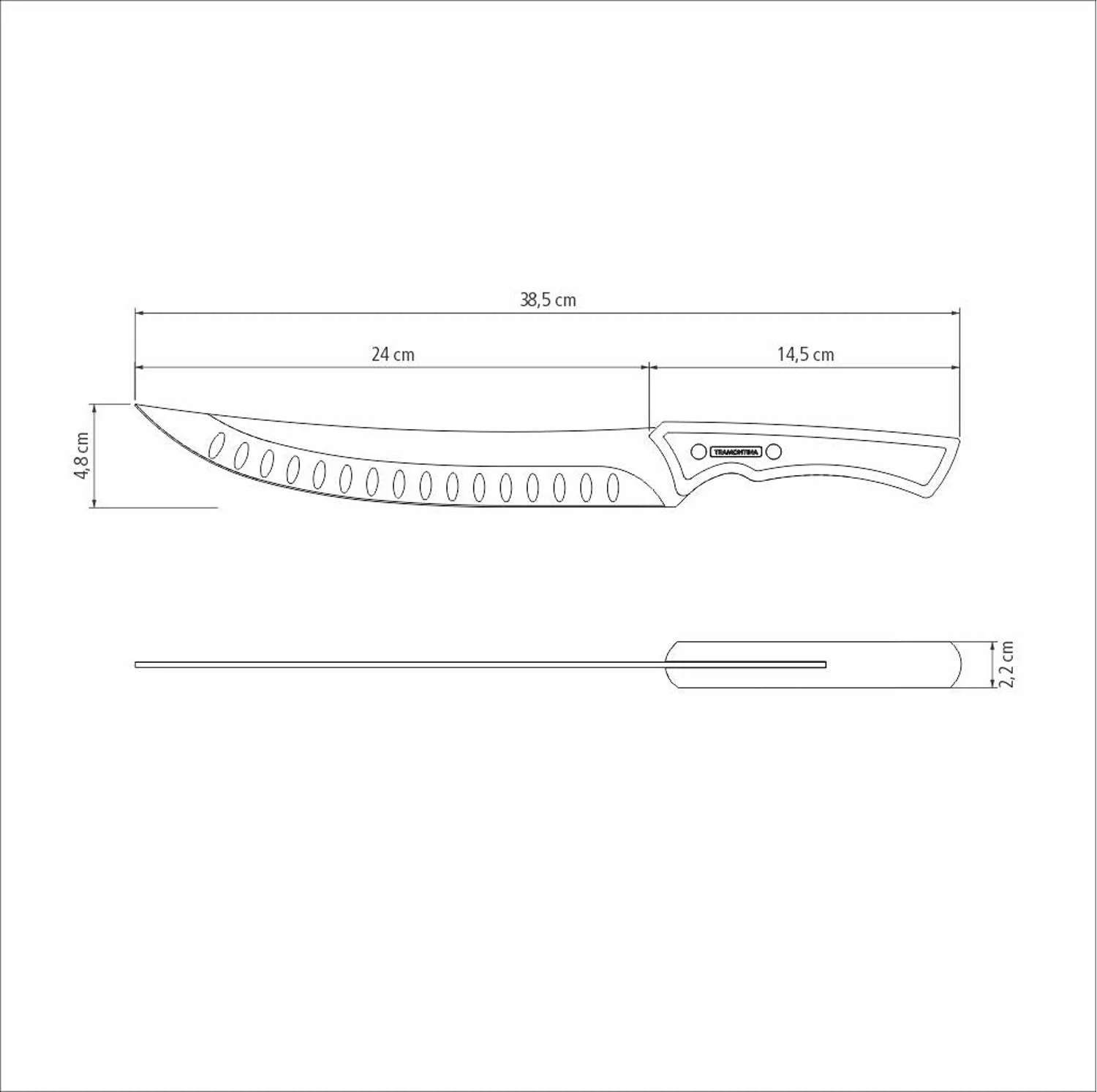 Tramontina Black Collection 10" Butcher's Knife - Image 5
