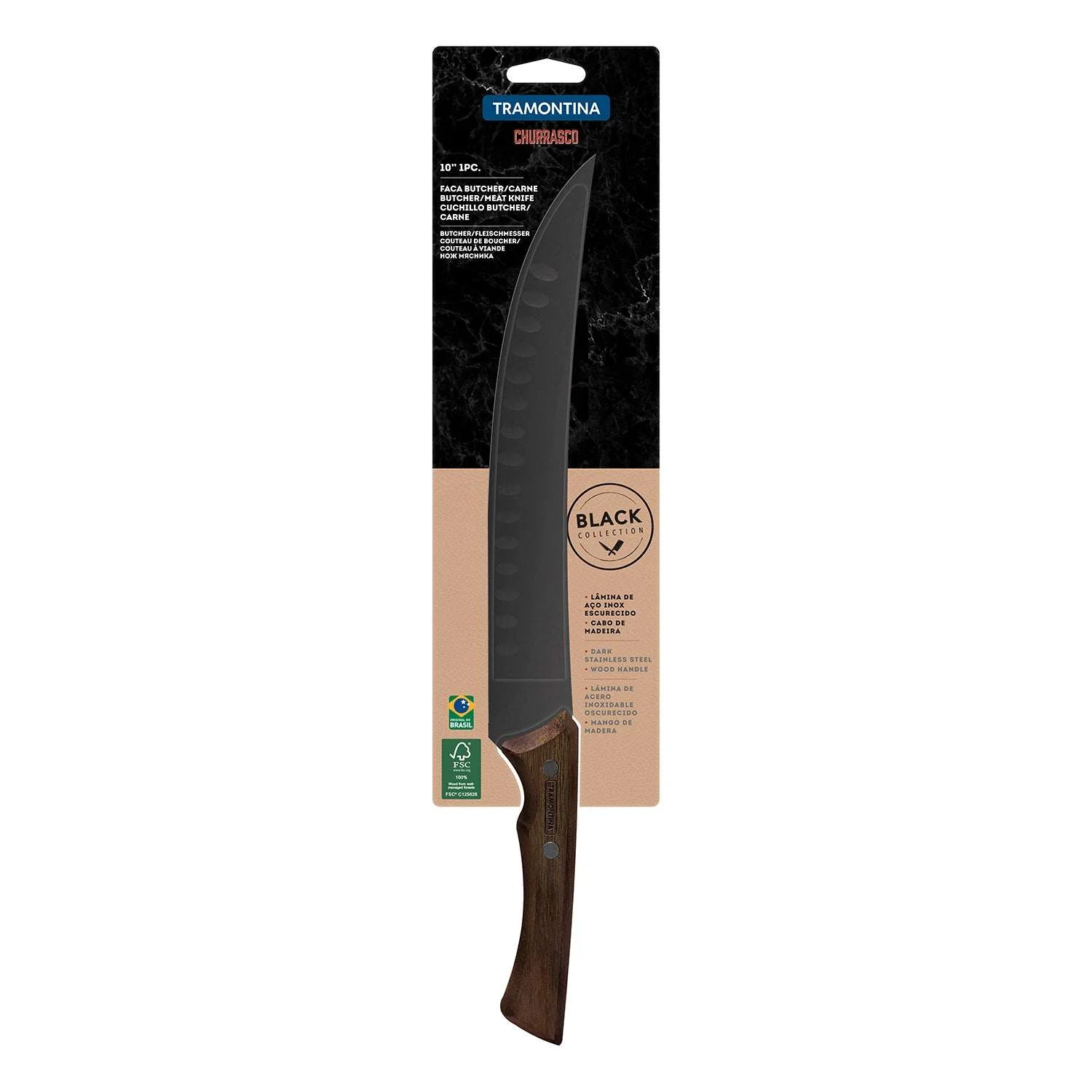 Tramontina Black Collection 10" Butcher's Knife - Image 6