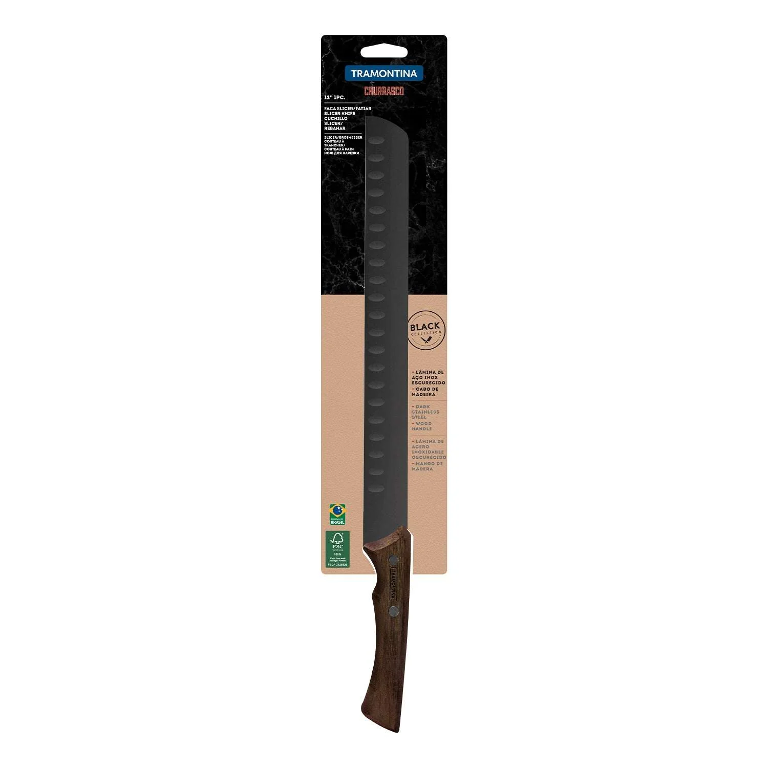 Tramontina Black Collection 12" Slicing Knife - Image 6