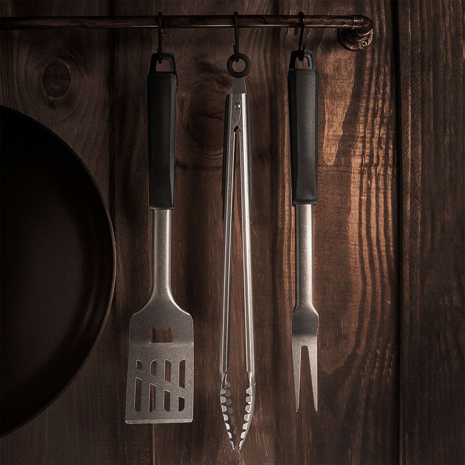 Tramontina Black Collection 3 Pcs. Barbecue Tool Set - Image 3