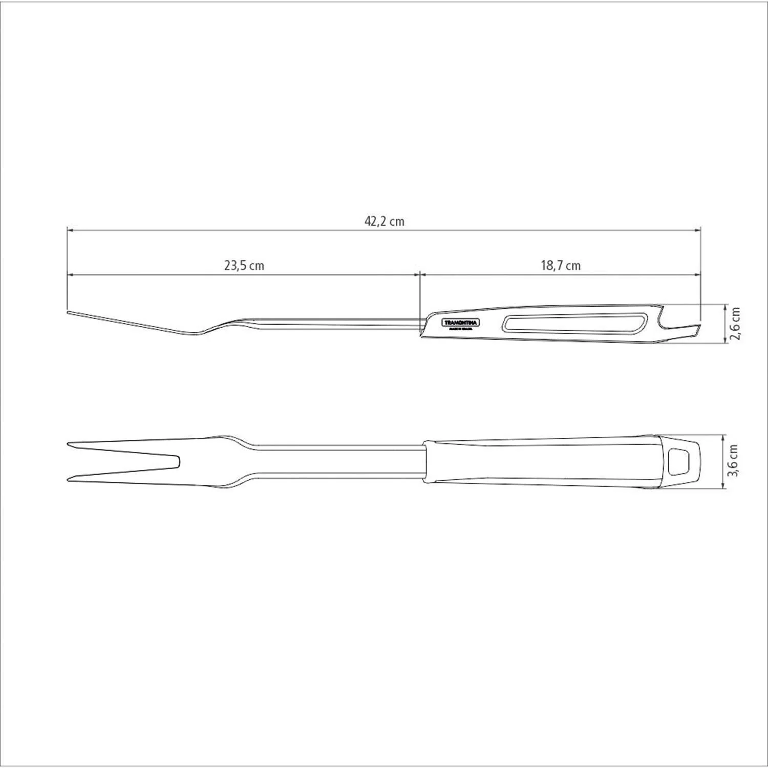 Tramontina Black Collection 3 Pcs. Barbecue Tool Set - Image 6