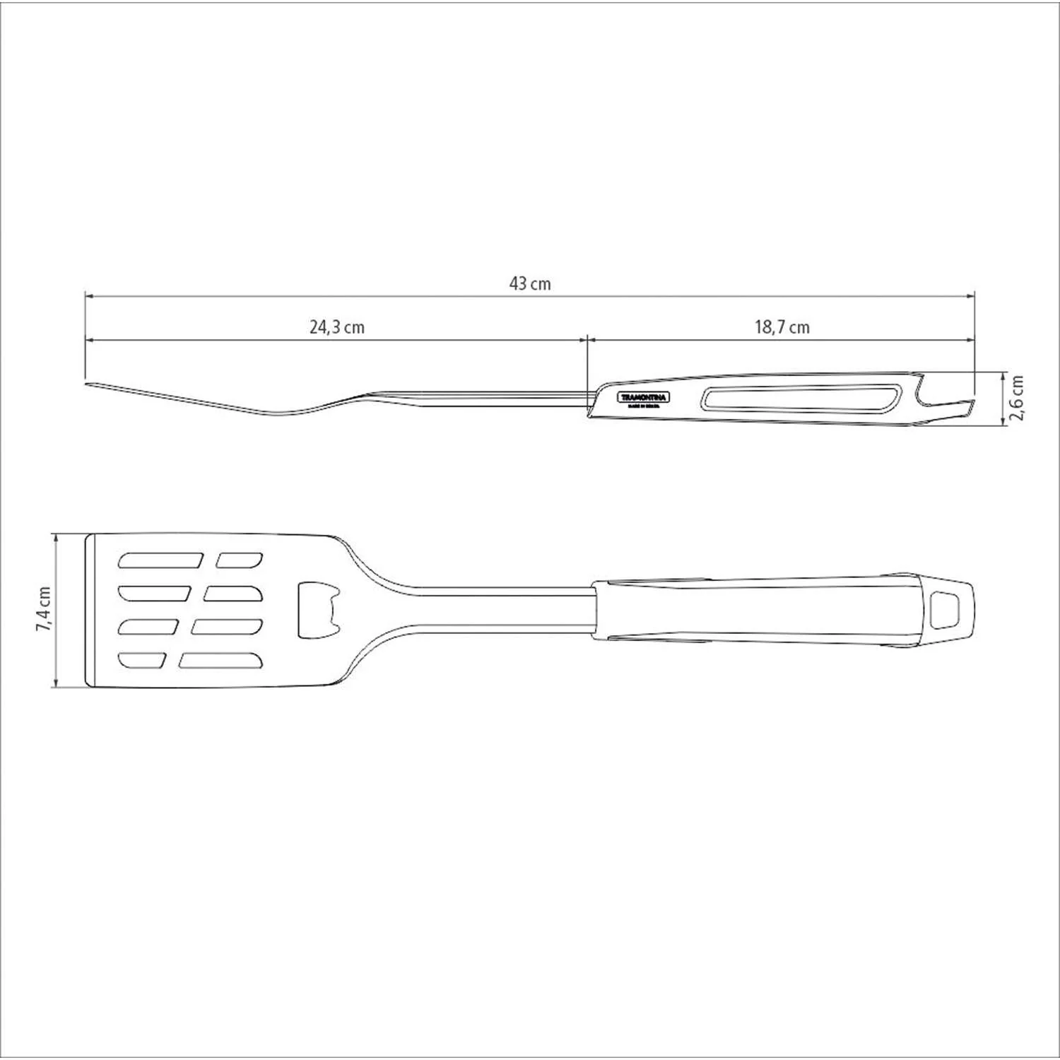 Tramontina Black Collection 3 Pcs. Barbecue Tool Set - Image 7