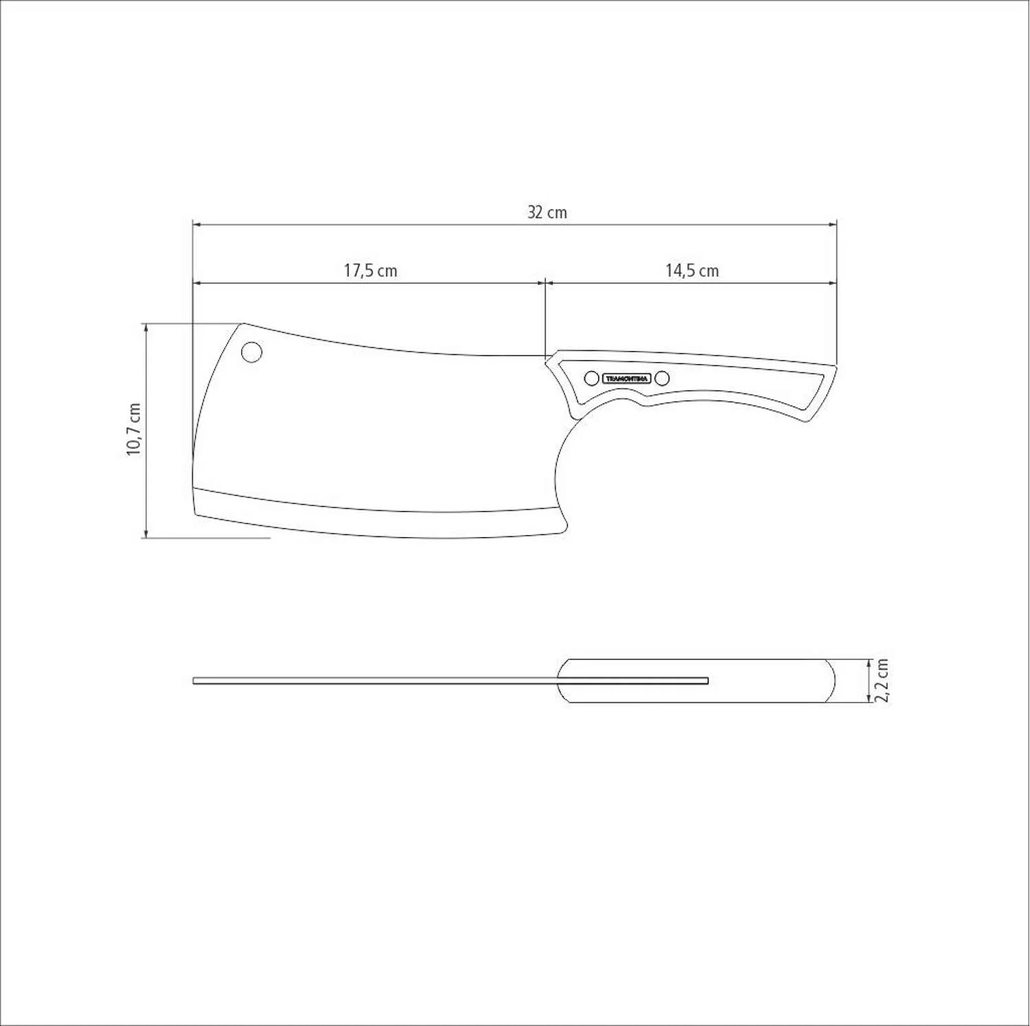Tramontina Black Collection 7" Cleaver - Image 5