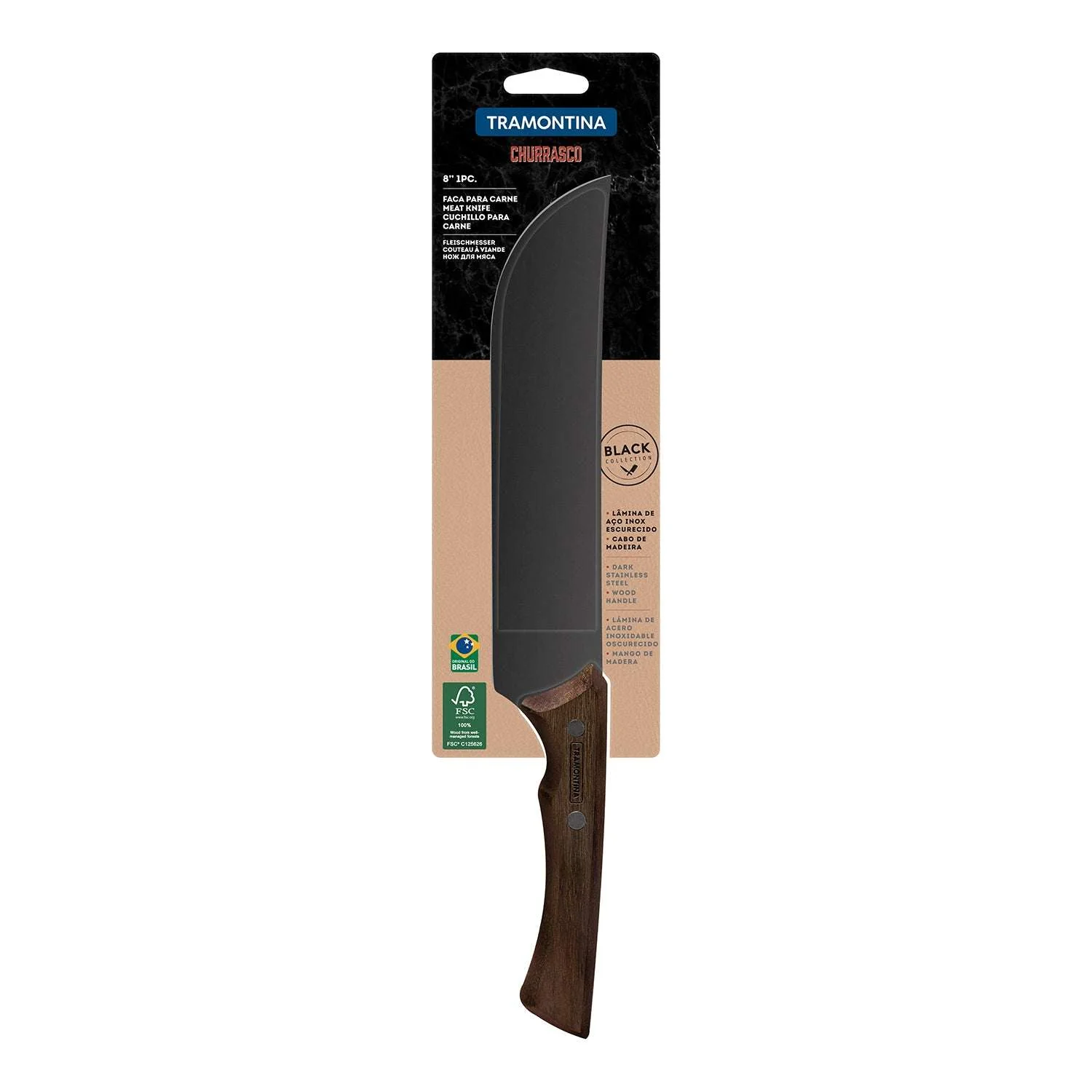 Tramontina Black Collection 8" Meat Knife - Image 6