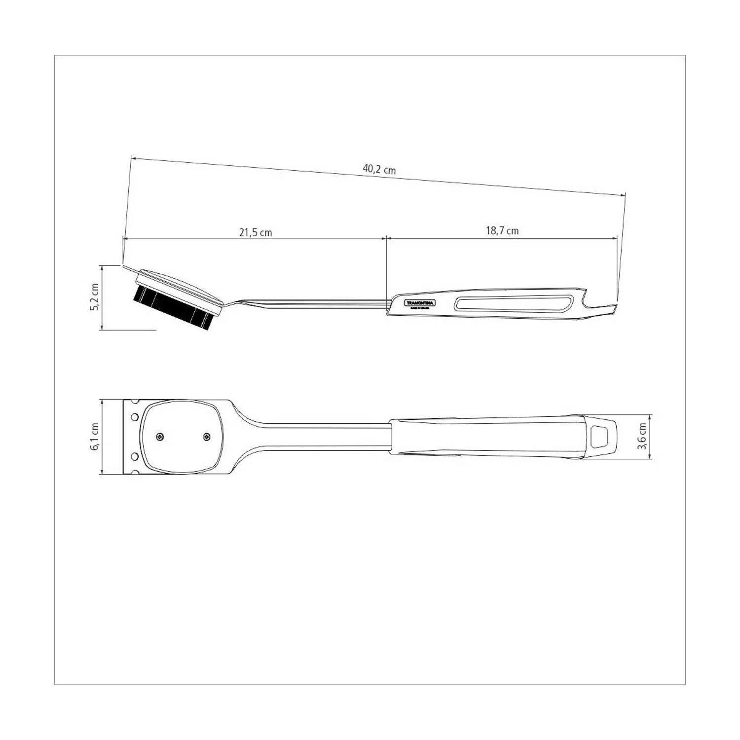 Tramontina Black Collection Grill Brush 40.2cm - Image 6