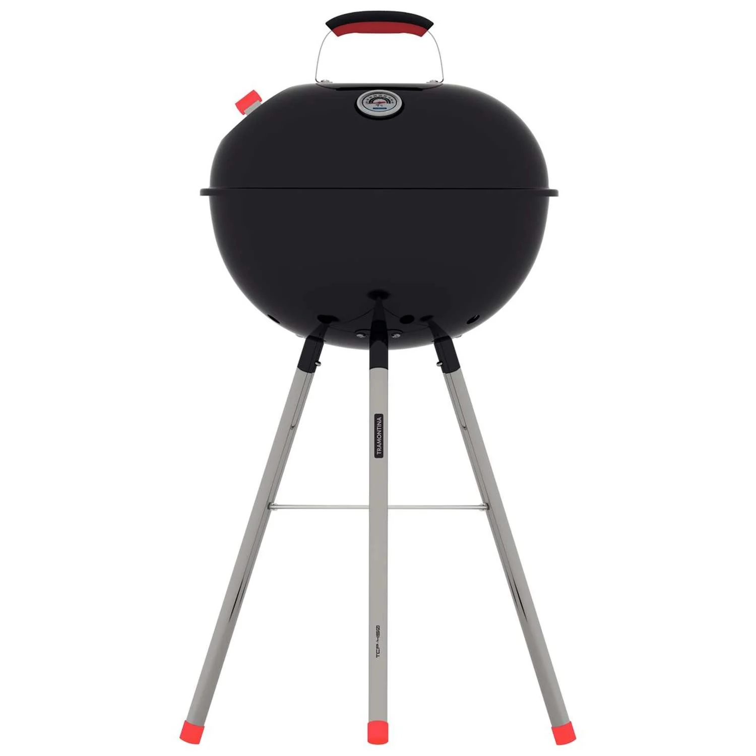 Tramontina Carbon Steel Portable Charcoal Grill with Lid - Image 2