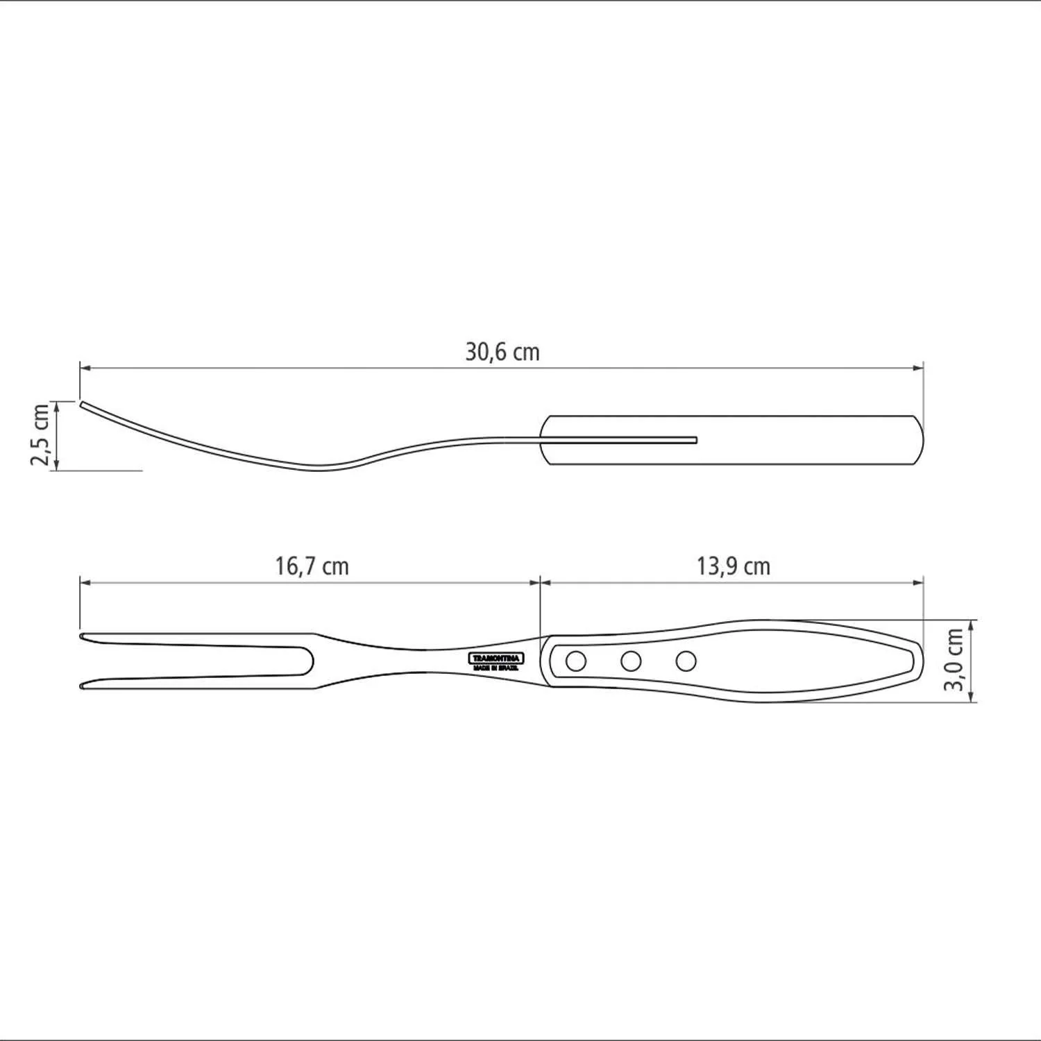 Tramontina Dishwasher-safe Wooden Handle 2 Pcs. Carving Set - Image 12