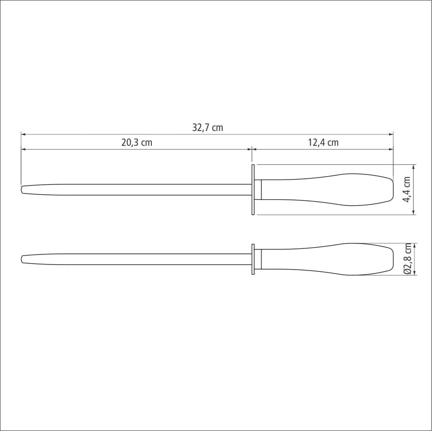 Tramontina Dishwasher-safe Wooden Handle 8" Knife Sharpener - Image 4