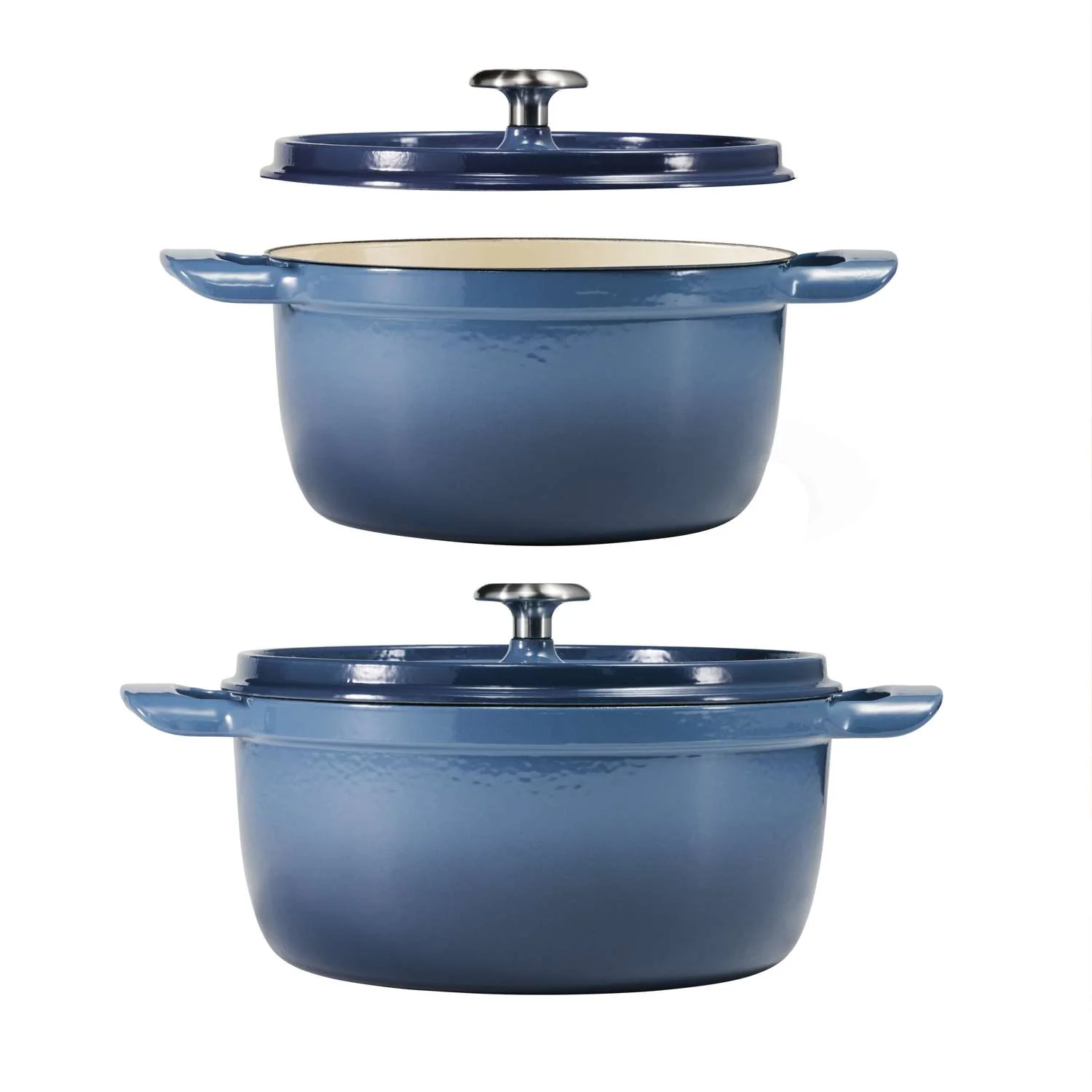 Tramontina Enamelled Cast Iron Casserole 22 cm (Blue) - Image 3