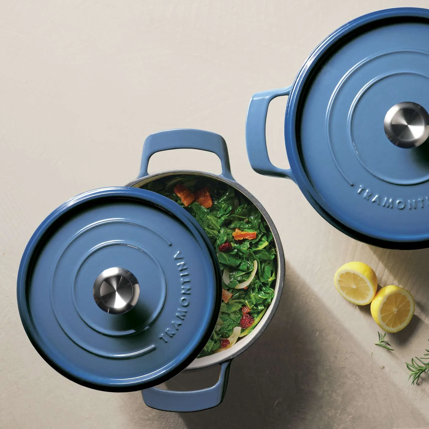 Tramontina Enamelled Cast Iron Casserole 26 cm (Blue) - Image 12
