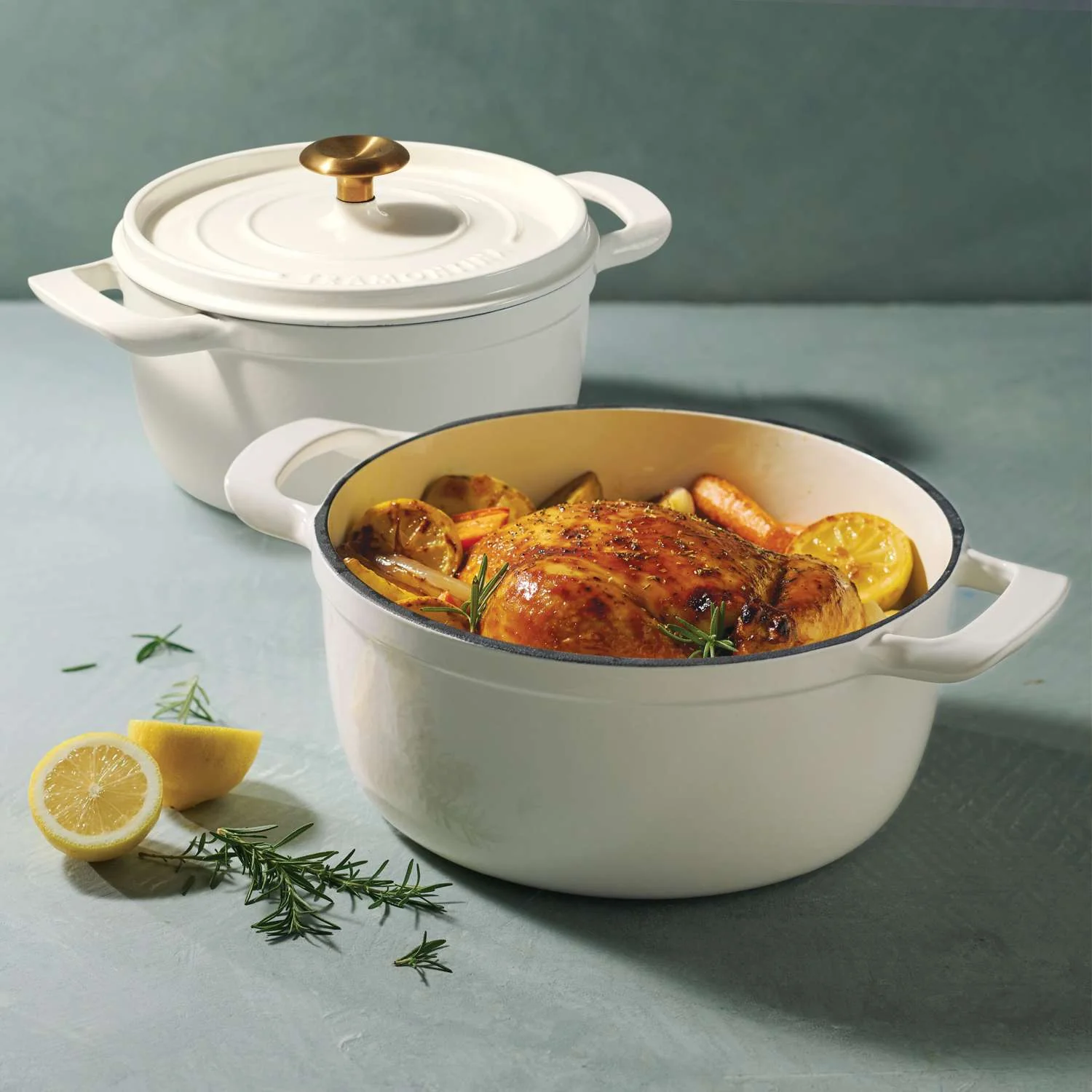 Tramontina Enamelled Cast Iron Casserole 26 cm (White) - Image 12