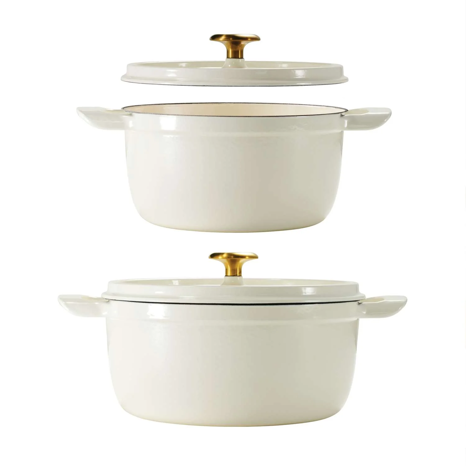Tramontina Enamelled Cast Iron Casserole 26 cm (White) - Image 3