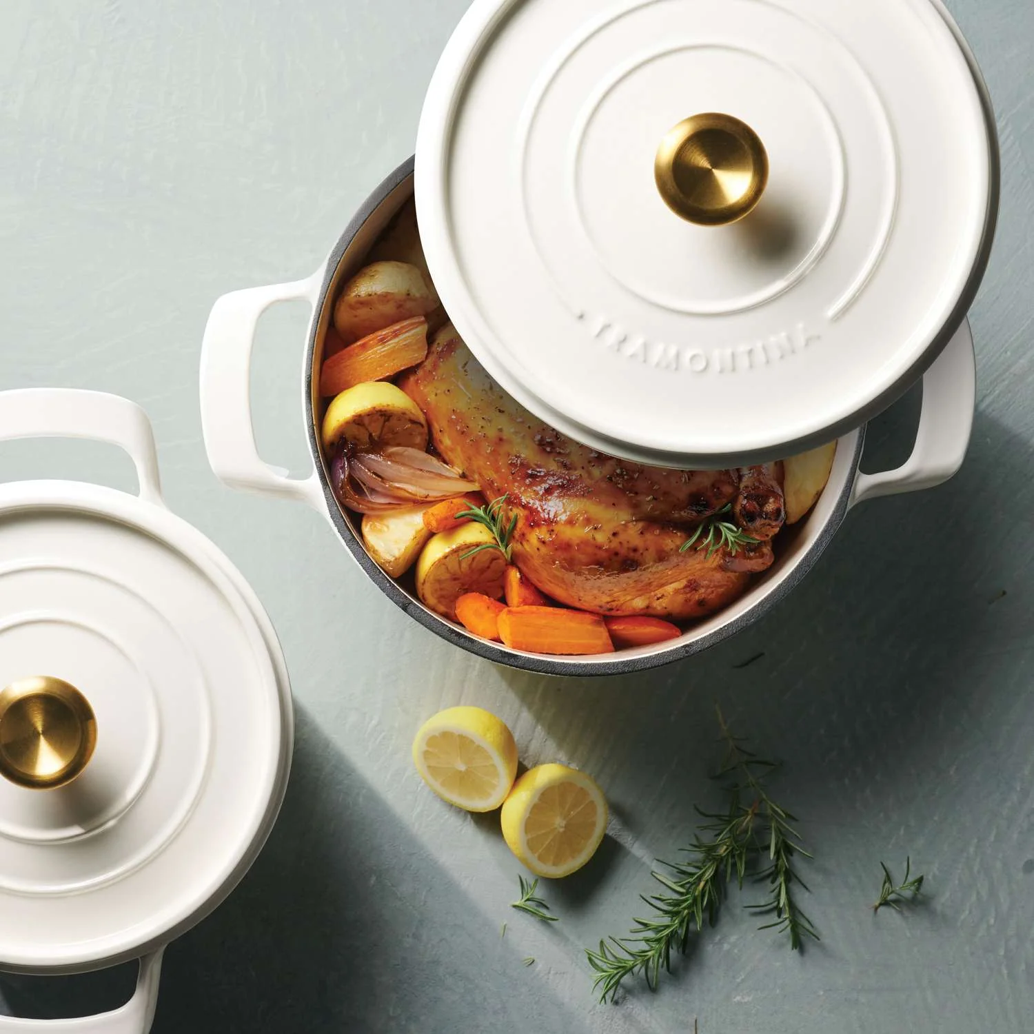 Tramontina Enamelled Cast Iron Casserole 26 cm (White) - Image 8